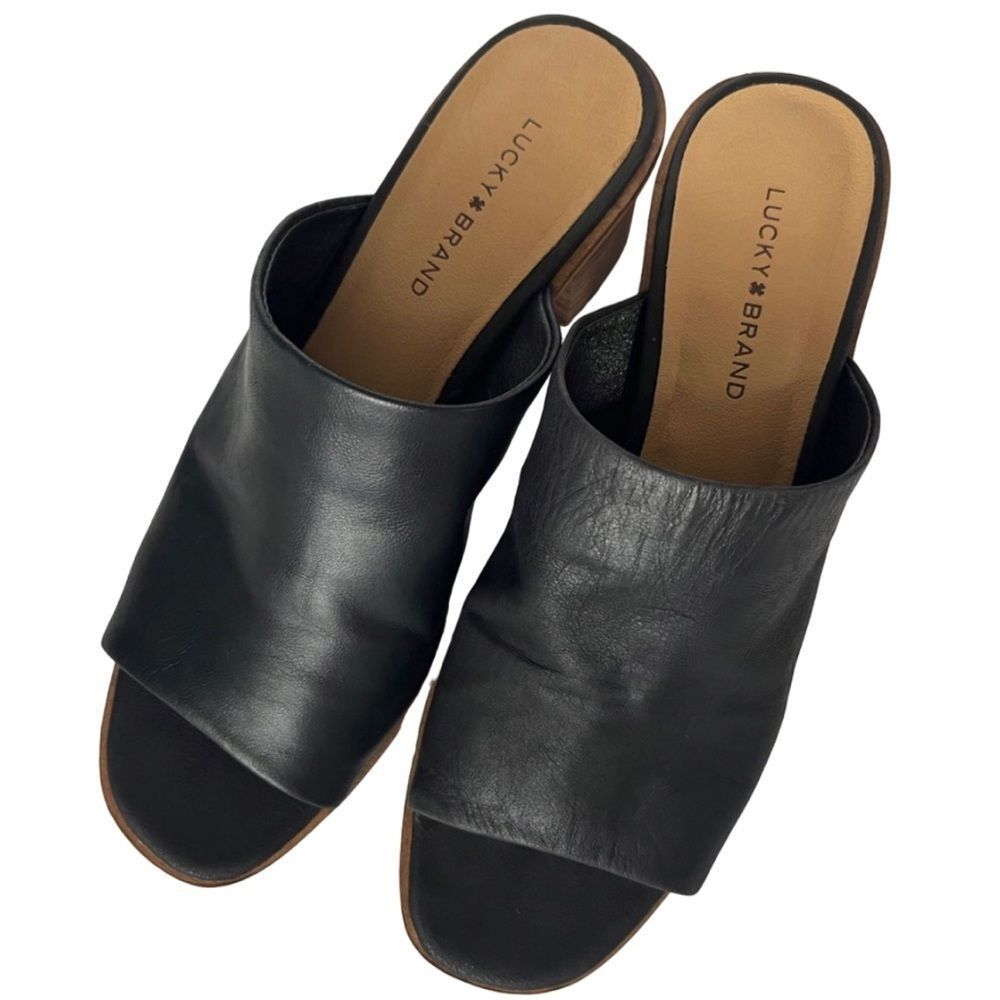 Lucky Brand Leather Open Toe 8